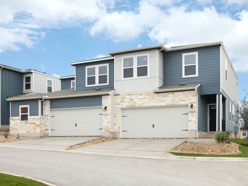 Front exterior of a home in the Turner's Village community, located in Buda, TX (Image 2).