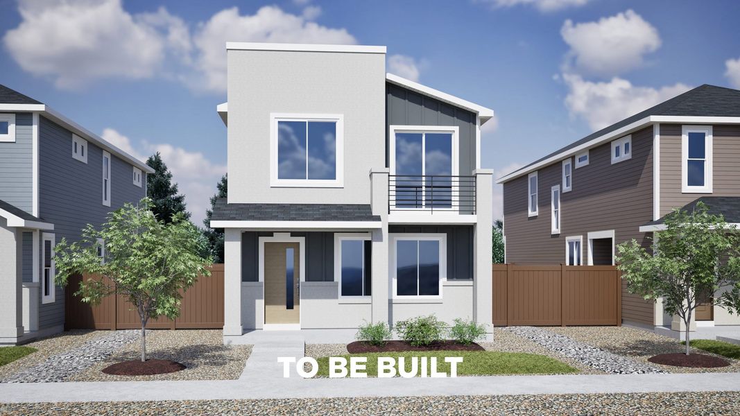 Front exterior of a home in the Sky Ranch community, located in Watkins, CO (Image 4). Front exterior of a home in the Sky Ranch community, located in Watkins, CO (Image 4).