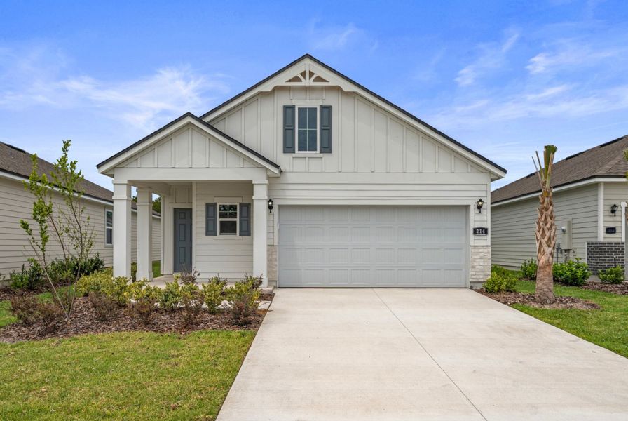 Captiva Floorplan Exterior Lot 59 at Seminole Palms in Palm Coast. Captiva Floorplan Exterior Lot 59 at Seminole Palms in Palm Coast.