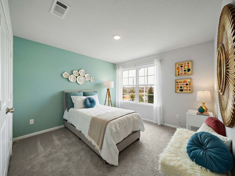 Furnished interior in a model home at Sunterra in Katy (Image 18).