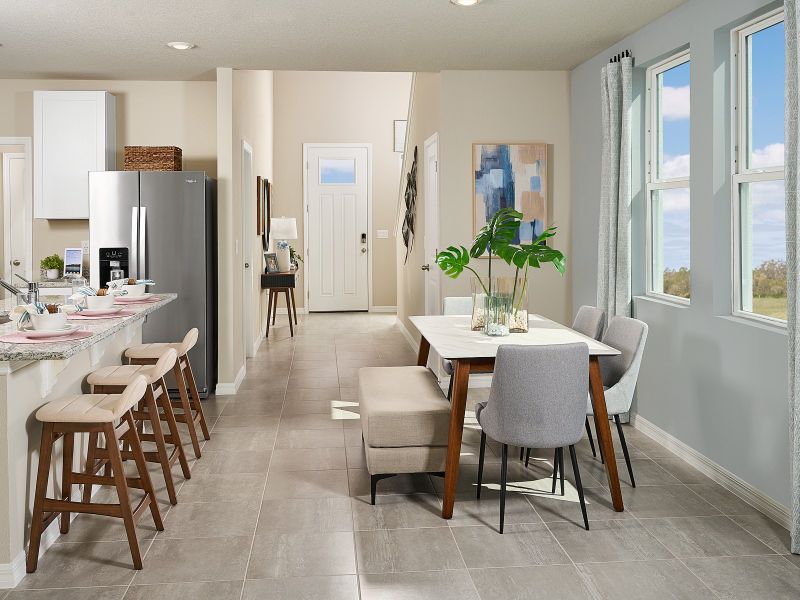 The Yellowstone dining area modeled at Magnolia Bay.