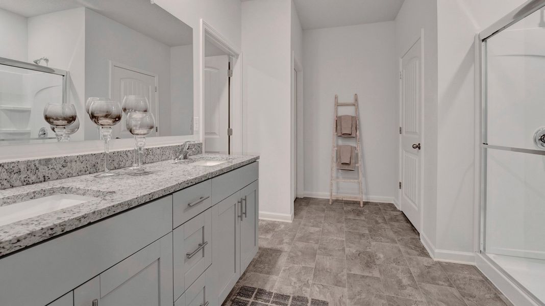 Furnished interior in a model home at Riverwood Gardens in Oakland (Image 29).