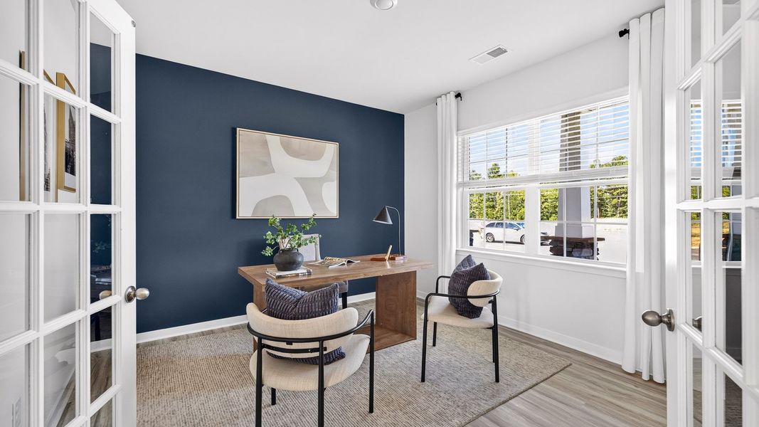 Furnished interior in a model home at Twinleaf Meadows in Monroe (Image 3).