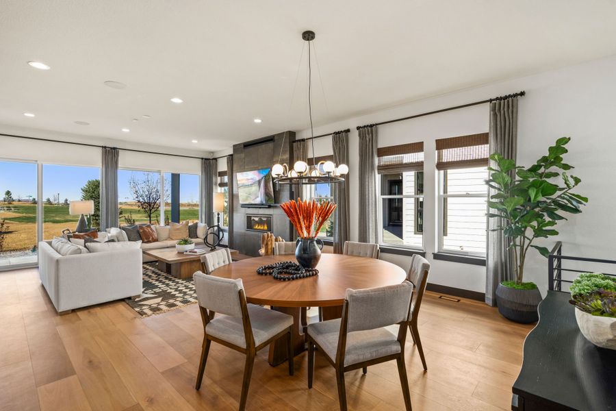 Furnished interior in a model home at Festival at RainDance in Windsor (Image 10).