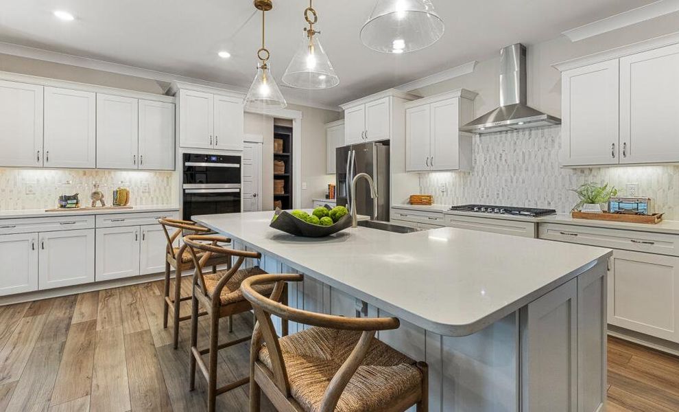 Furnished interior in a model home at High Springs in Clayton (Image 8). Furnished interior in a model home at High Springs in Clayton (Image 8).