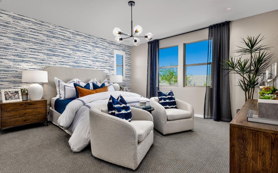 Furnished interior in a model home at Wildflower at Blossom Rock in Apache Junction (Image 12). Furnished interior in a model home at Wildflower at Blossom Rock in Apache Junction (Image 12).