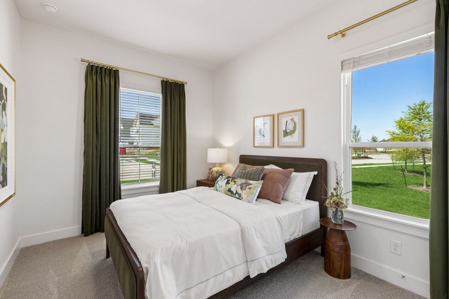 Furnished interior in a model home at Rainwater Crossing in Celina (Image 28). Furnished interior in a model home at Rainwater Crossing in Celina (Image 28).