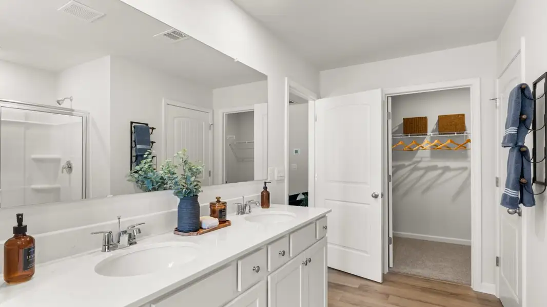 Furnished interior in a model home at Lost Creek in Dallas (Image 23).