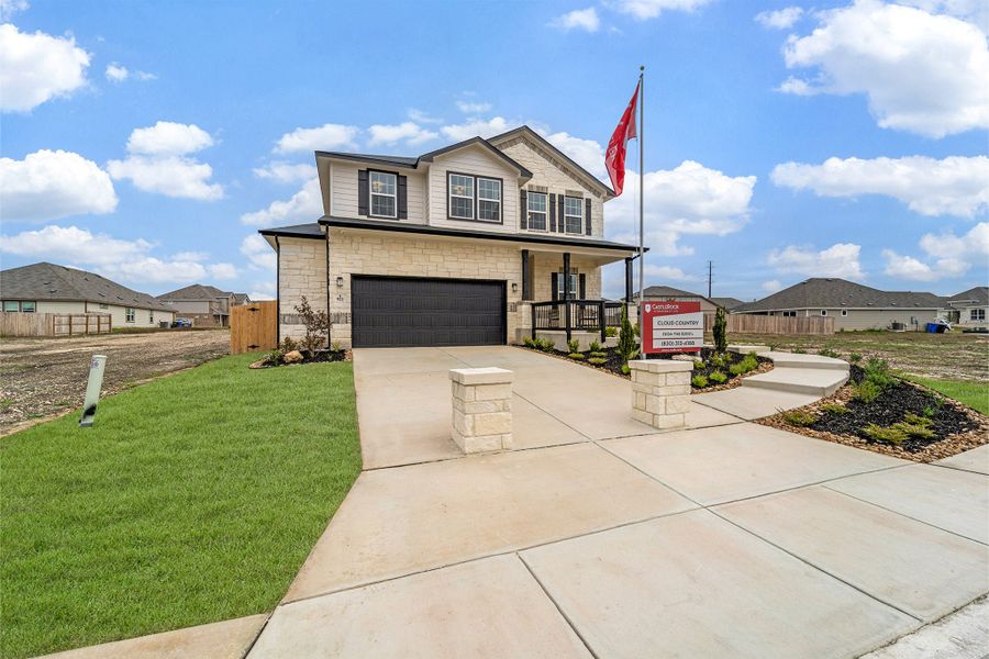 Front exterior of a home in the Cloud Country community, located in New Braunfels, TX (Image 3). Front exterior of a home in the Cloud Country community, located in New Braunfels, TX (Image 3).