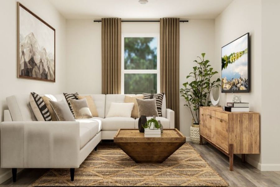 A living room with a couch and coffee table. A living room with a couch and coffee table.