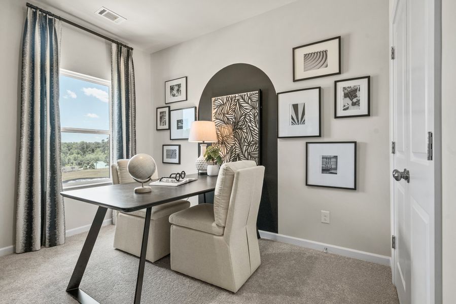 Furnished interior in a model home at Alder Creek in Cumming (Image 5).