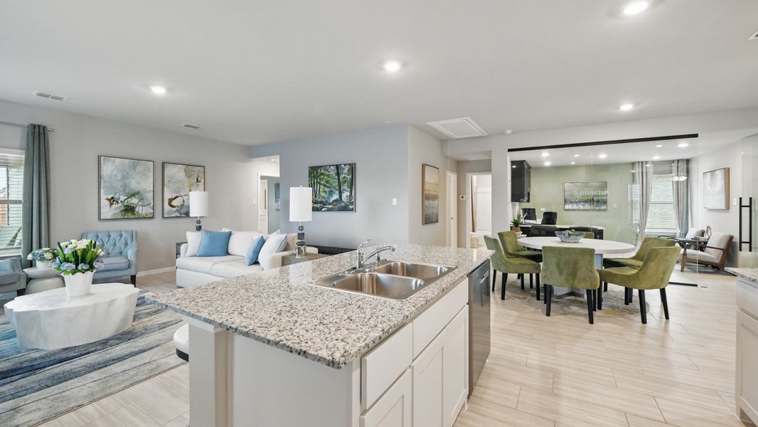 Furnished interior in a model home at Hickory Grove in Krum (Image 9).