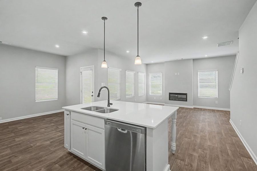 Furnished interior in a model home at Sawmill Creek in Austell (Image 6).