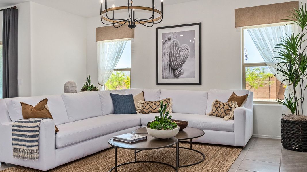 Furnished interior in a model home at Hanson Ridge in Vail (Image 7).