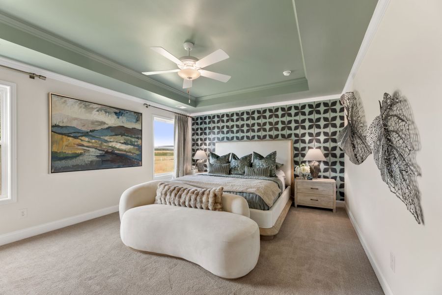 Furnished interior in a model home at Oakhill Estates in Adairsville (Image 31). Furnished interior in a model home at Oakhill Estates in Adairsville (Image 31).