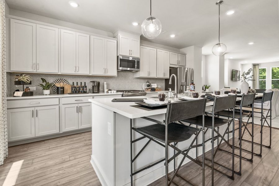 Furnished interior in a model home at Alder Creek in Cumming (Image 2).