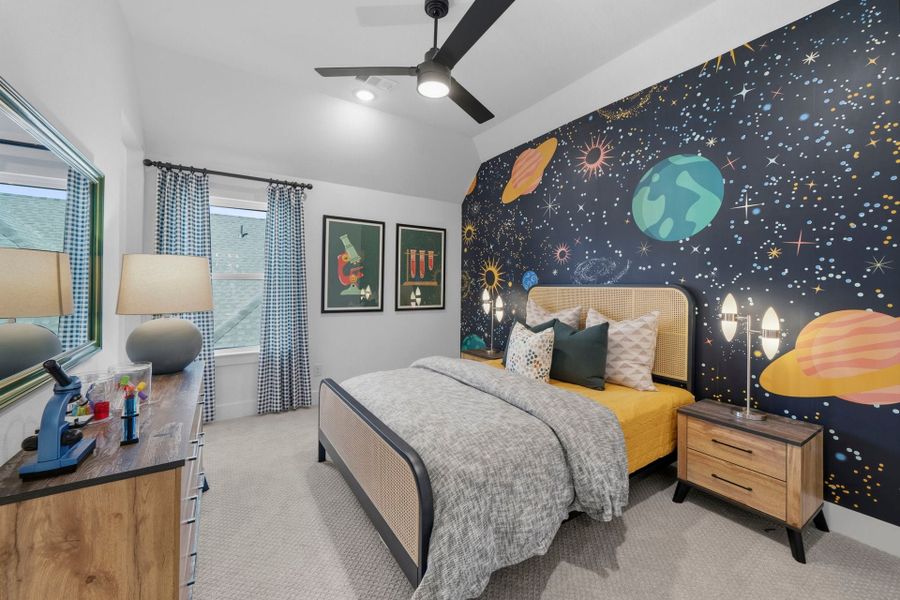 Furnished interior in a model home at Chaparral Park in Oak Point (Image 44).