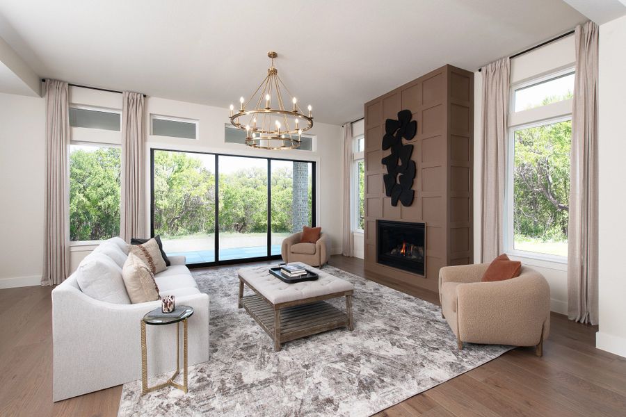 Furnished interior in a model home at Aster Park in McKinney (Image 7).