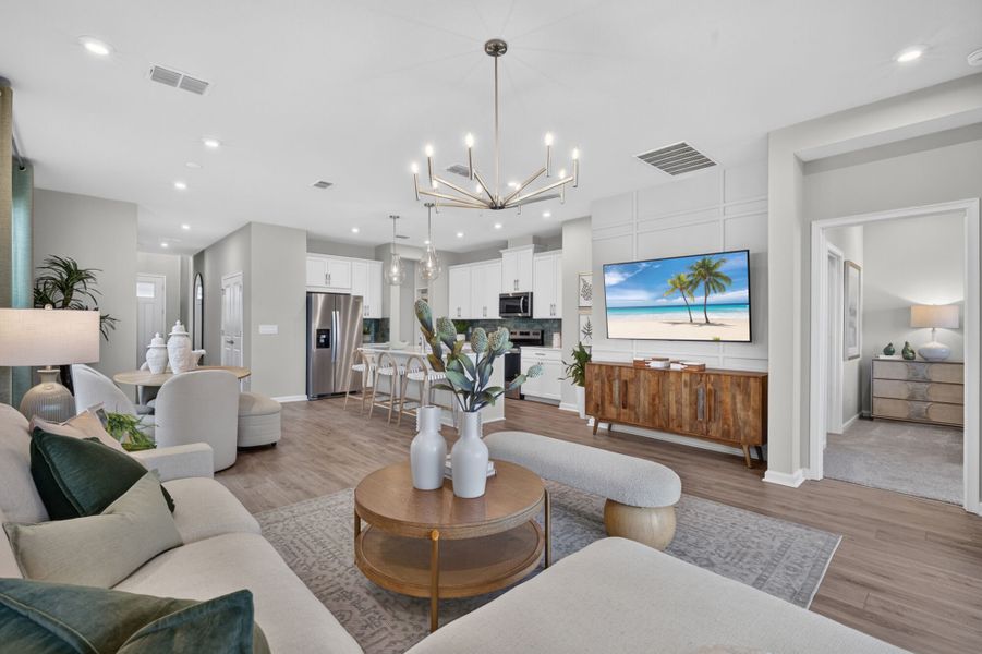 Furnished interior in a model home at SeaWinds in St. Petersburg (Image 4).
