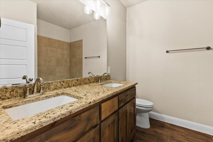 Furnished interior in a model home at The Ranches at Valley View in Springtown (Image 2). Furnished interior in a model home at The Ranches at Valley View in Springtown (Image 2).