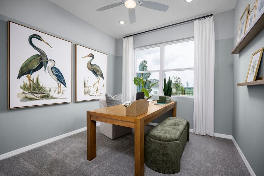Furnished interior in a model home at Sorrento Pines in Sorrento (Image 5).