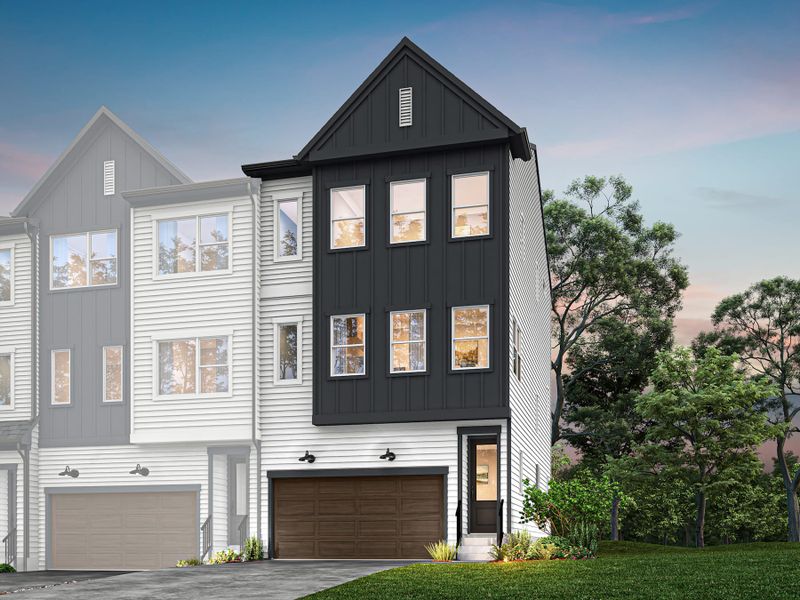 Front exterior of a home in the Archer Row community, located in Charlotte, NC (Image 2).