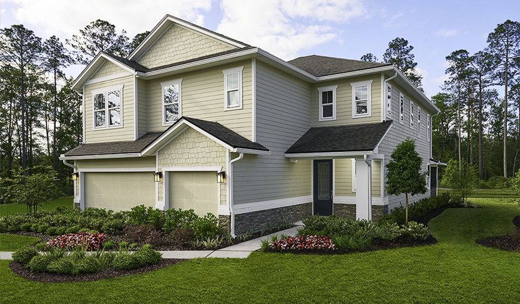 Front exterior of a home in the Elm Ridge community, located in St. Augustine, FL (Image 3). Front exterior of a home in the Elm Ridge community, located in St. Augustine, FL (Image 3).