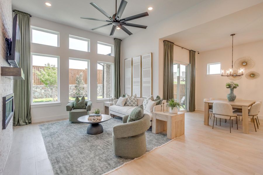 Furnished interior in a model home at Ten Mile Creek in Celina (Image 62).