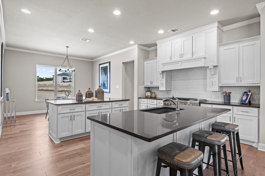 Furnished interior in a model home at Harvest Hills in Marion (Image 5).