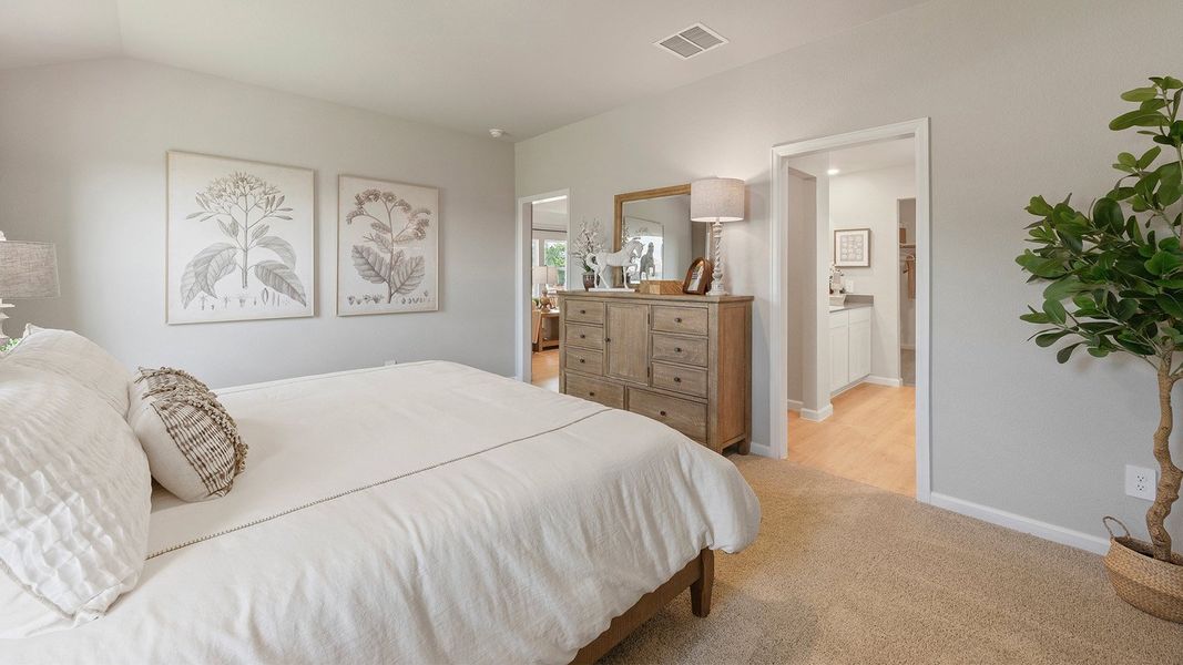 Furnished interior in a model home at Wilkins Valley in Brenham (Image 18).