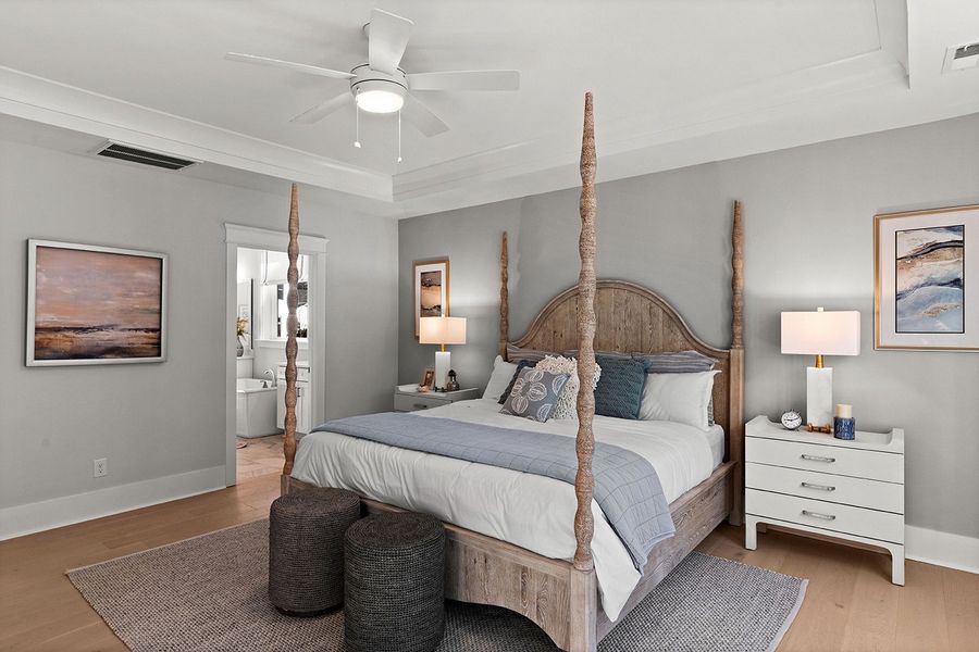 Furnished interior in a model home at Stonehedge in Leesville (Image 7). Furnished interior in a model home at Stonehedge in Leesville (Image 7).