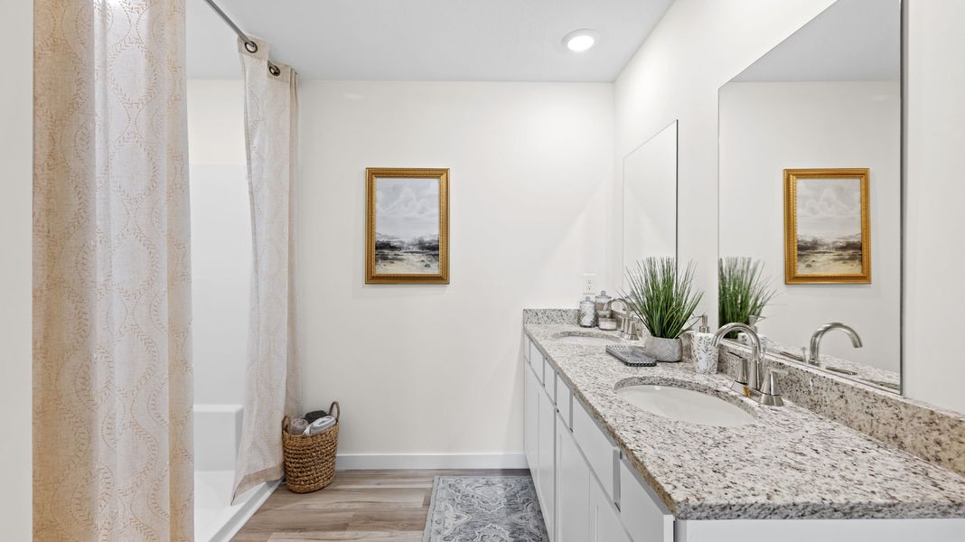 Furnished interior in a model home at Prairie Pass Express in Apison (Image 27).
