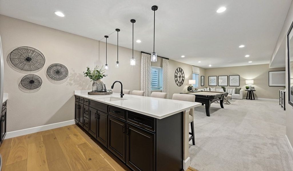 Furnished interior in a model home at Skyline at Parkvale in Littleton (Image 12). Furnished interior in a model home at Skyline at Parkvale in Littleton (Image 12).