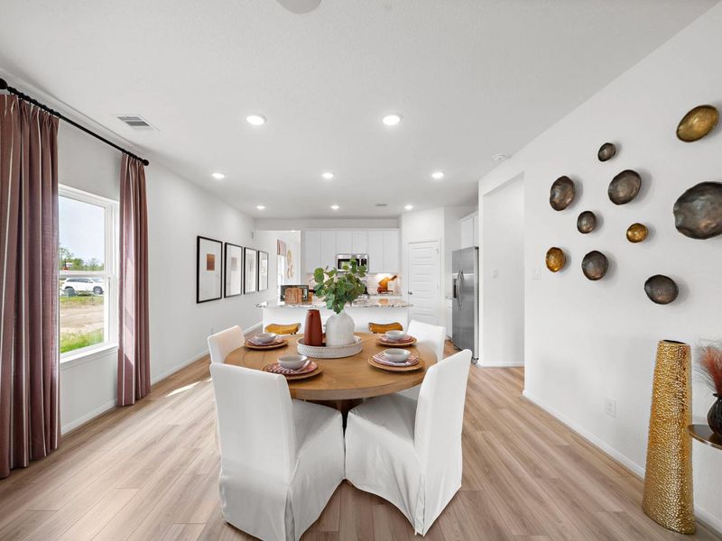 Furnished interior in a model home at The Villages at WestPointe in Dayton (Image 17).