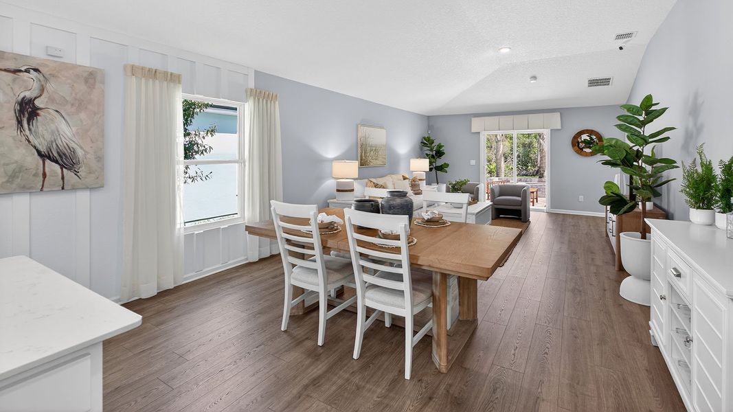 Furnished interior in a model home at Liberty Cove in Yulee (Image 13).