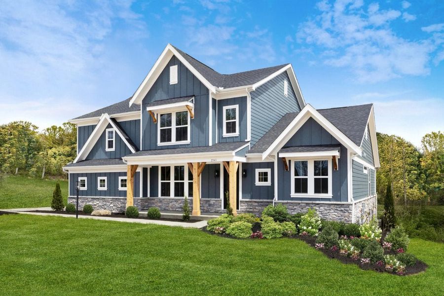 Front exterior of a home in the Leeland Farms community, located in Fuquay Varina, NC (Image 15).