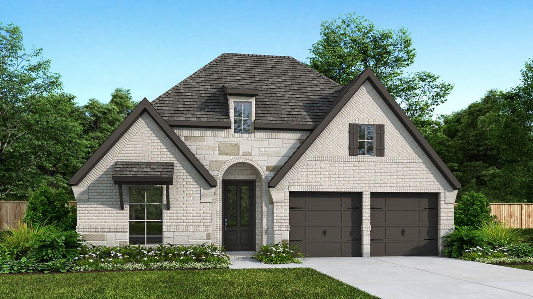 Front exterior of a home in the Two Step Farm community, located in Montgomery, TX (Image 3).