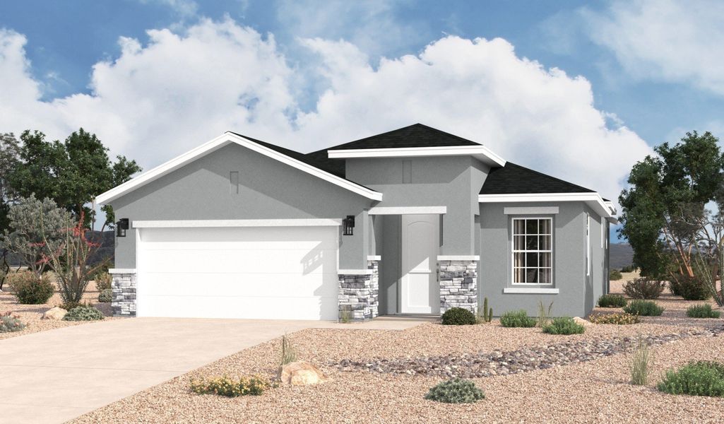 Front exterior of a home in the Summer Sky North community, located in El Paso, TX (Image 8).
