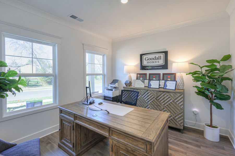 Furnished interior in a model home at Langford Farms in Gallatin (Image 10).