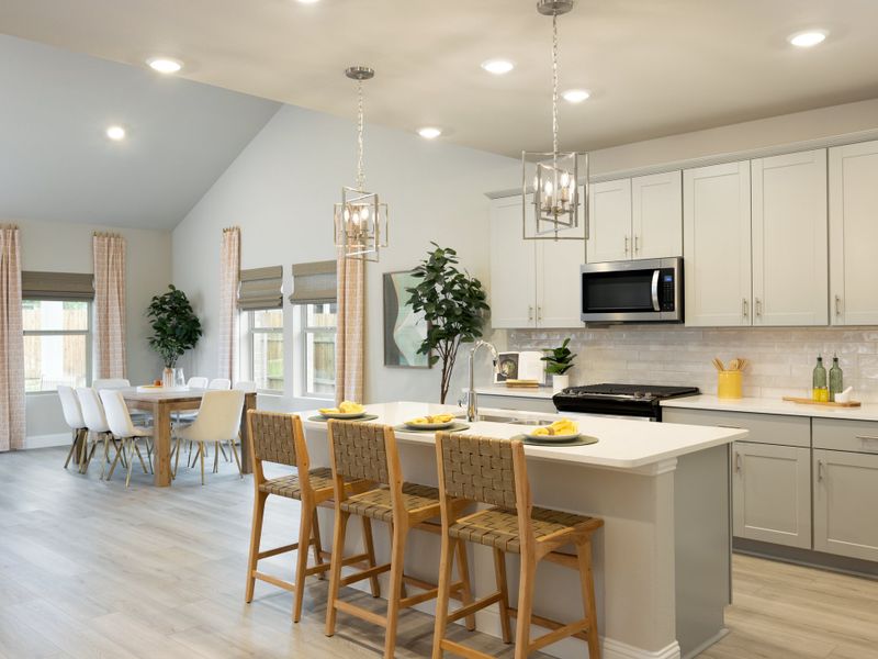 Furnished interior in a model home at Trails of Lavon - Signature Series in Lavon (Image 8).