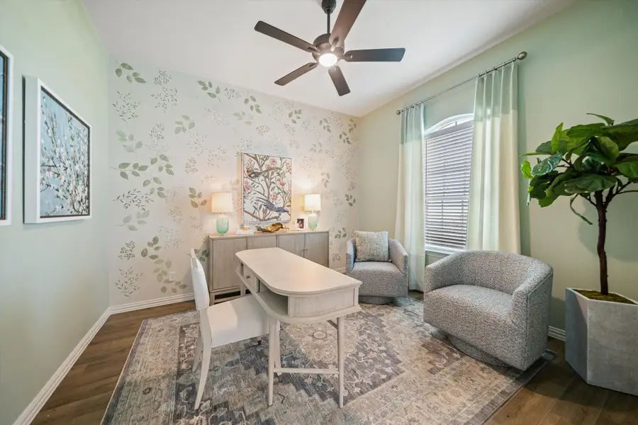 Furnished interior in a model home at Waterford Park in Weatherford (Image 7).