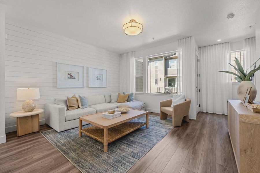 Furnished interior in a model home at Westminster Station in Westminster (Image 9). Furnished interior in a model home at Westminster Station in Westminster (Image 9).