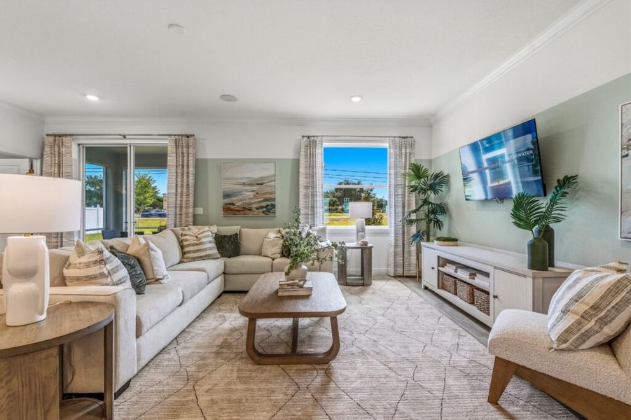 Furnished interior in a model home at Port Saint Lucie in Port St. Lucie (Image 21).