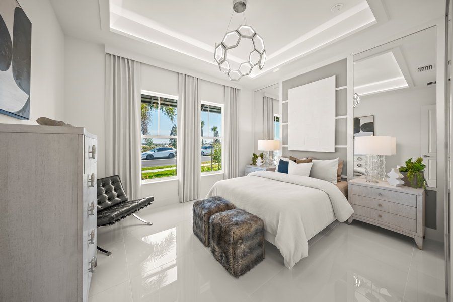 Furnished interior in a model home at Palmera at Wellen Park in Venice (Image 32).