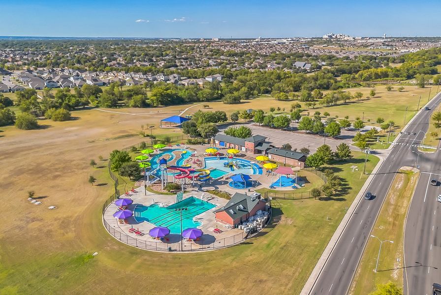 Temple Aerial Lions Junction Family Water Park