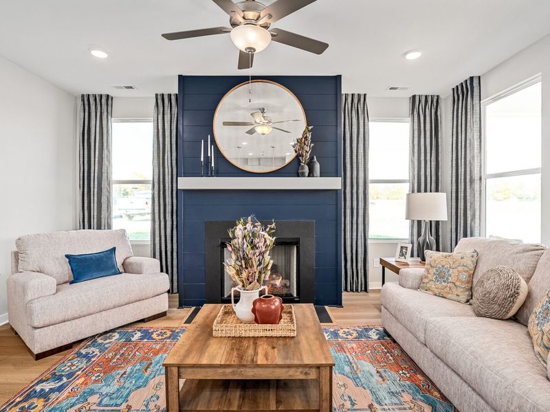 Furnished interior in a model home at Sage Farms in White House (Image 16).