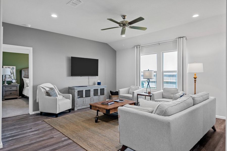 Furnished interior in a model home at Faculty Row in Abilene (Image 20).