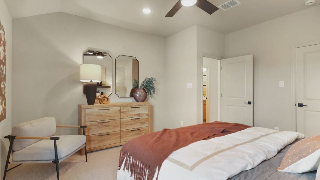 Furnished interior in a model home at Piedmont in San Antonio (Image 56).