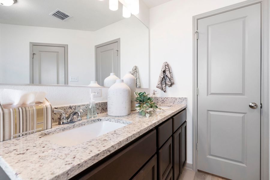 Furnished interior in a model home at South Fork in Waco (Image 19). Furnished interior in a model home at South Fork in Waco (Image 19).