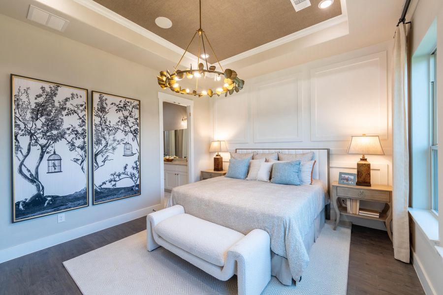 Furnished interior in a model home at Ladera at the Reserve in Mansfield (Image 33). Furnished interior in a model home at Ladera at the Reserve in Mansfield (Image 33).